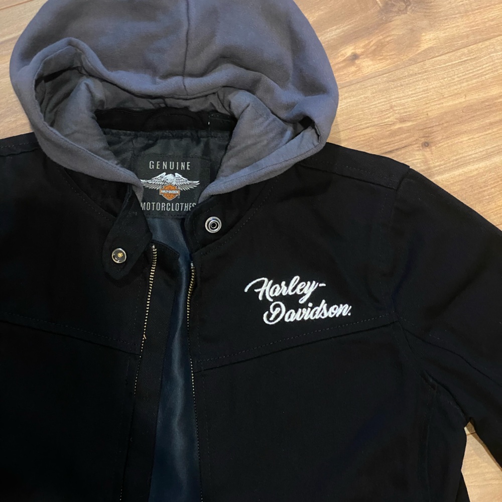 Harley-Davidson Black and Gray Kids Jacket